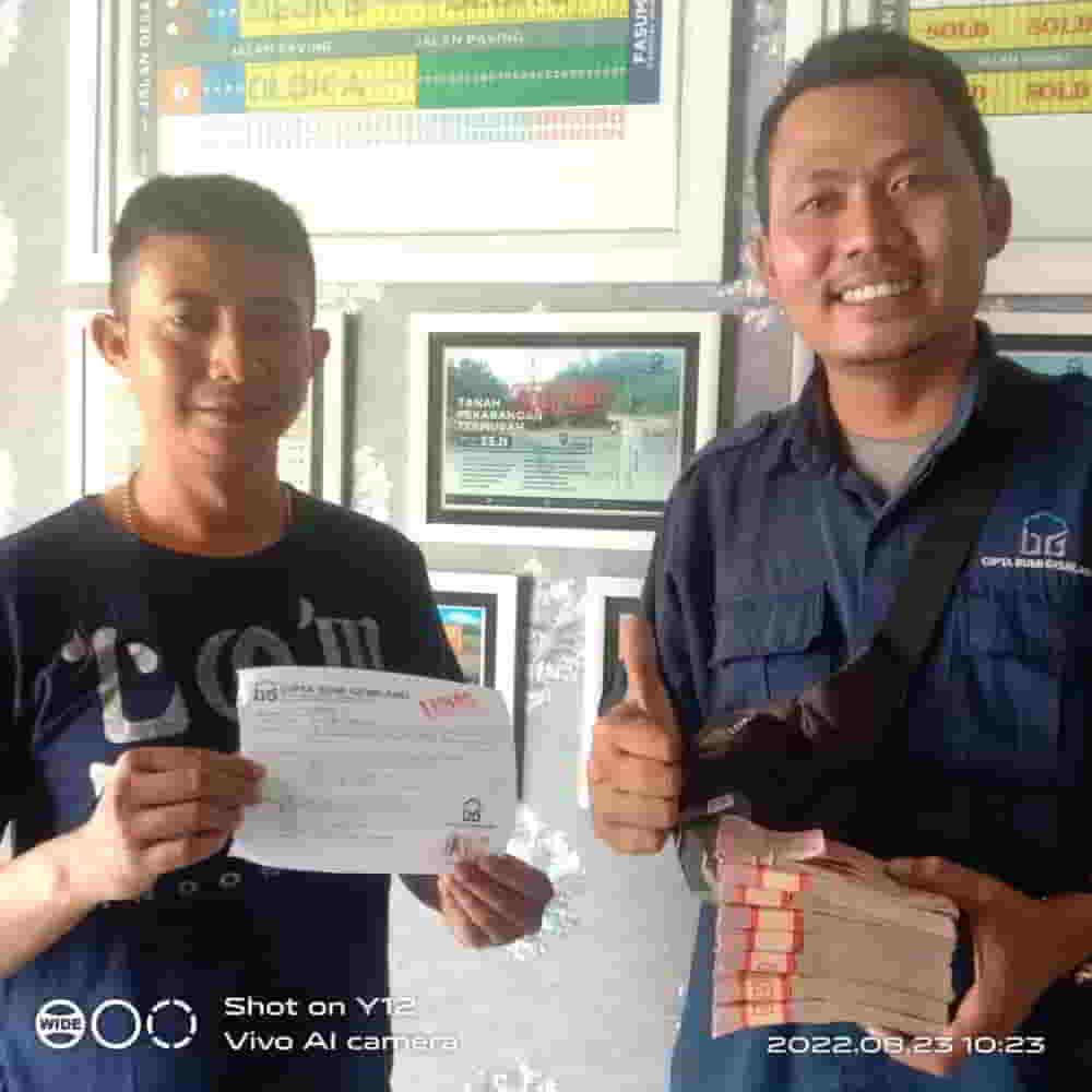 pelunasan kavling cipta bumi gemilang
